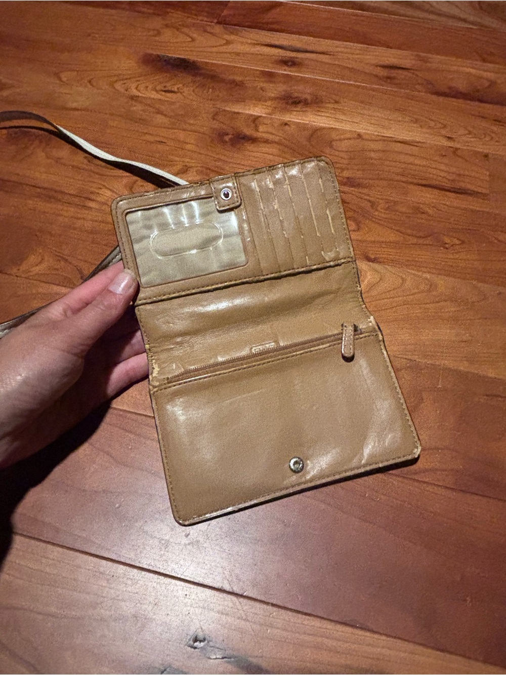 Coach Park Dylan Turnlock Two-Tone Brown & Orange Leather Crossbody Bag - Picture 5 of 6